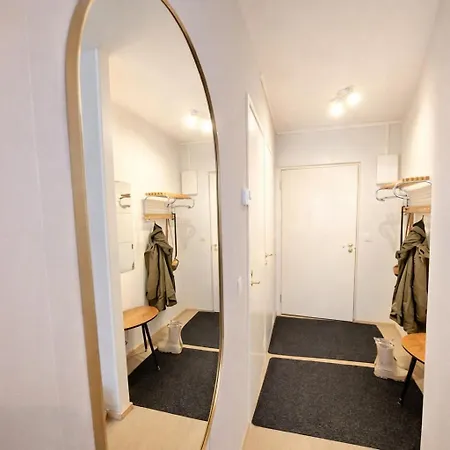 アパート Bright Nordic For 4, Free Parking, Wifi, Smart Tv *